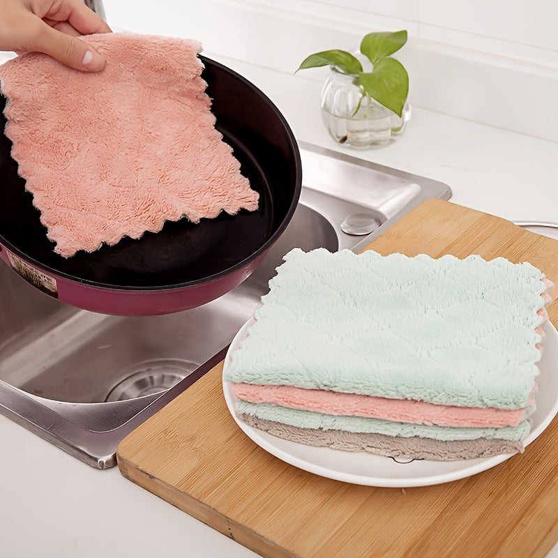 Super Absorbent Thickened Microfiber Dishcloths - Non-Shedding & Oil-Resistant Kitchen Towels, Household Chores, Highquality Textiles, Cleaning Cloths, Home Cooks, Dish Drying, Reusable Towels, Busy Households, Kitchen gifts