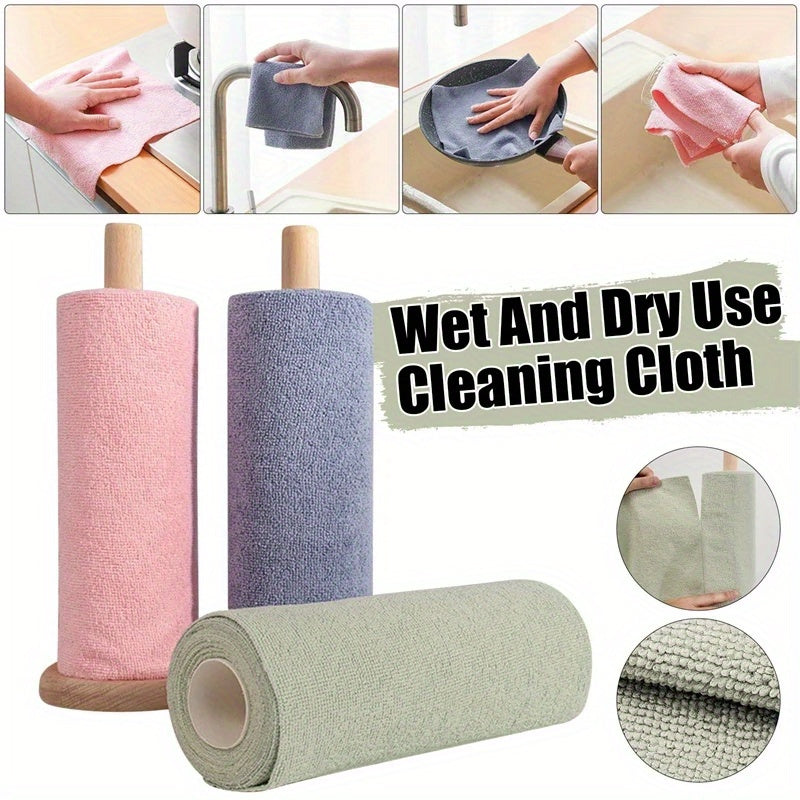 1 roll of 30 reusable cleaning wipes, household kitchen cloth, car cleaning cloth, RV cleaning tools, microfiber towel roll, dishwasher cloth replacement, cleaning supplies, cleaning tools