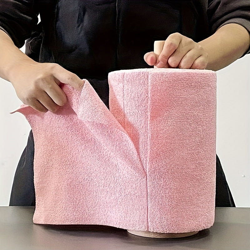 Microfiber Cleaning Cloths 30pcs\u002F1roll Reusable Microfiber Cleaning Cloths, Absorbent & Rust-Proof Kitchen Towels, Multipurpose Household Cleaning Supplies, Home Kitchen Cloth, Microfiber Towel Roll, Dishcloth Replacement, Cleaning Tools