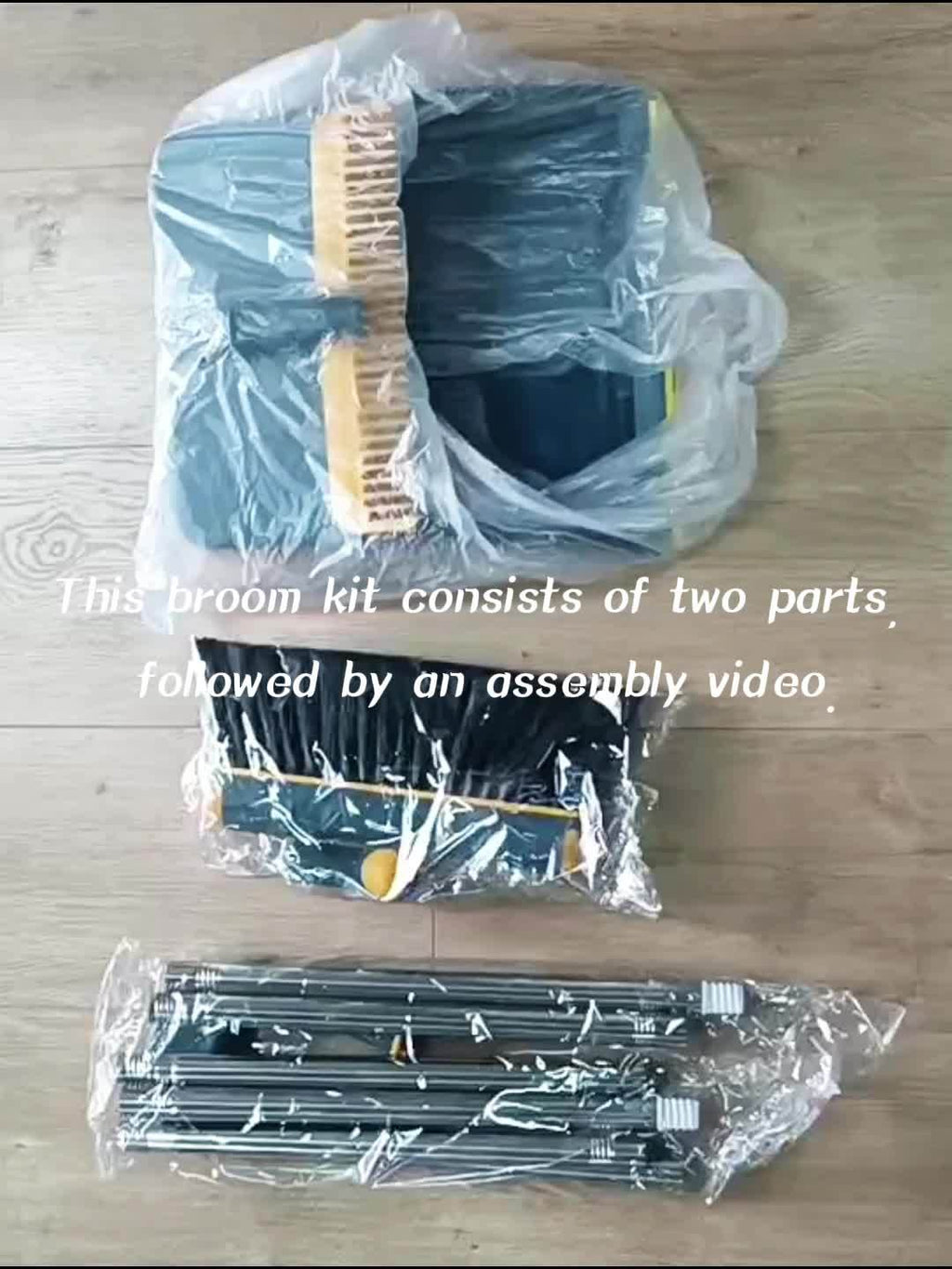 1set, Broom Dustpan Set Combination, Thickened Rotatable Foldable Stainless Steel Rod Strong And Durable Soft Hair Sweeping Broom Plastic, Cleaning Supplies for Indoor Halloween And Christmas Deep Clean