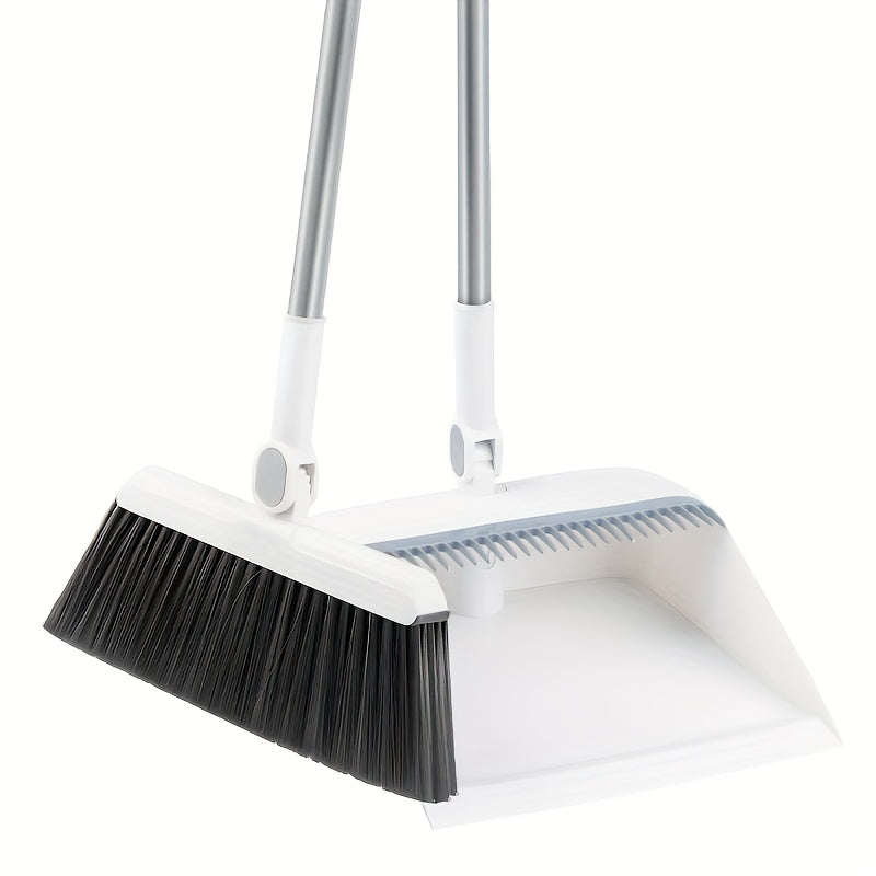 A Brand New Set of 2 Includes a 3-In-1 Broom And Dustpan That Can Rotate And Fold. This Household Broom Is Enlarged And Thickened, Perfect for Cleaning Pet Hair in The Living Room Or Bedroom. It Features a Non-Stick