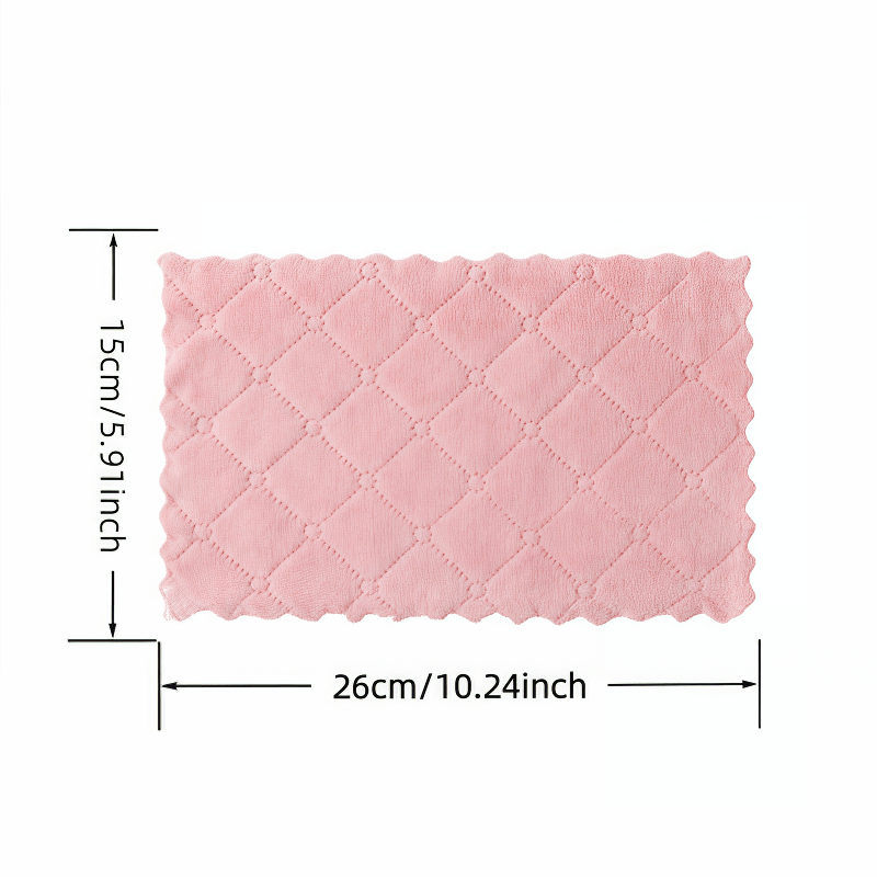 Set of 25 Microfiber Cleaning Cloths Measuring 10.24X5.91 Inches, Suitable for Both Wet And Dry Use. These Absorbent Towels Are Thickened for Various Tasks Including Kitchen Dishes, Household Dusting, Car Washing