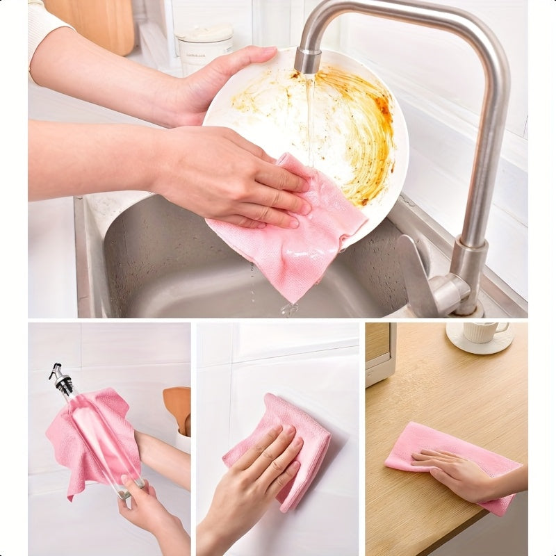 1roll Reusable Microfiber Towels, Hand-torn Cleaning Towels, Disposable Napkins, Household Kitchen Towel Rolls, Dish Cloth Replacements, General Purpose Absorbent Kitchen Cloths, Kitchen Supplies, Cleaning Tools, Local Warehouse Shippingmother's Gift
