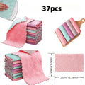 Set of 25 Microfiber Cleaning Cloths Measuring 10.24X5.91 Inches, Suitable for Both Wet And Dry Use. These Absorbent Towels Are Thickened for Various Tasks Including Kitchen Dishes, Household Dusting, Car Washing