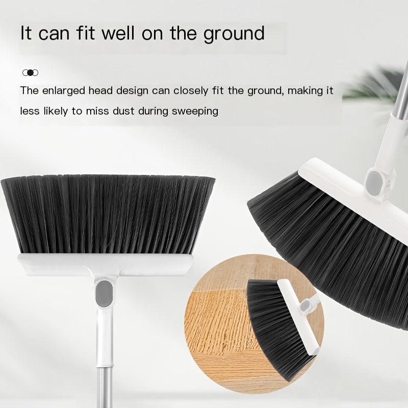 A Brand New Set of 2 Includes a 3-In-1 Broom And Dustpan That Can Rotate And Fold. This Household Broom Is Enlarged And Thickened, Perfect for Cleaning Pet Hair in The Living Room Or Bedroom. It Features a Non-Stick