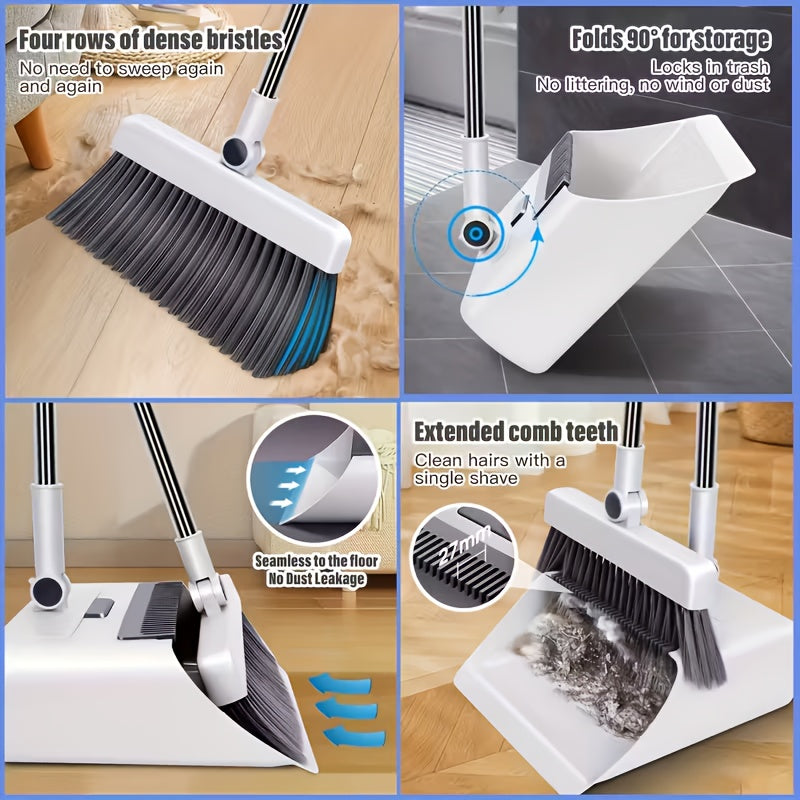 3-In-1 Foldable Broom Mop Broom Combination Set, for home Cleaning Tool Set, Efficient Cleaning, Flexible Design, Fast Dust Removal, a Good Helper 2025 for Home And Office Cleaning