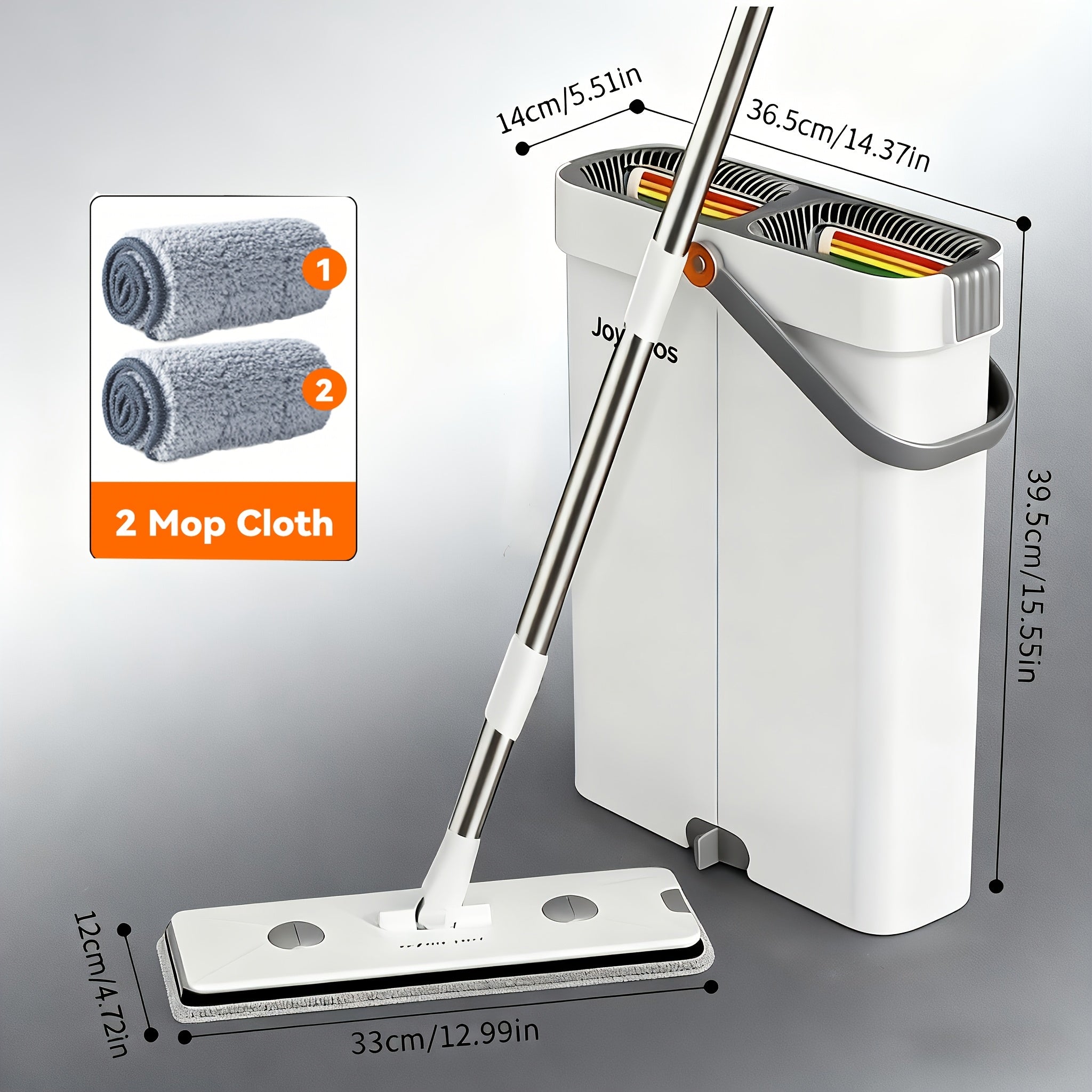 The Enhanced Mop And Bucket Set for 2025 Features 12.99\u002F15.75-Inch Dimensions And Includes 2, 4, Or 6 Ultra-Fine Fiber Pads That Are Machine Washable. It'S Ideal for Cleaning Floors in The Living Room, Bedroom, Kitchen, And Bathroom