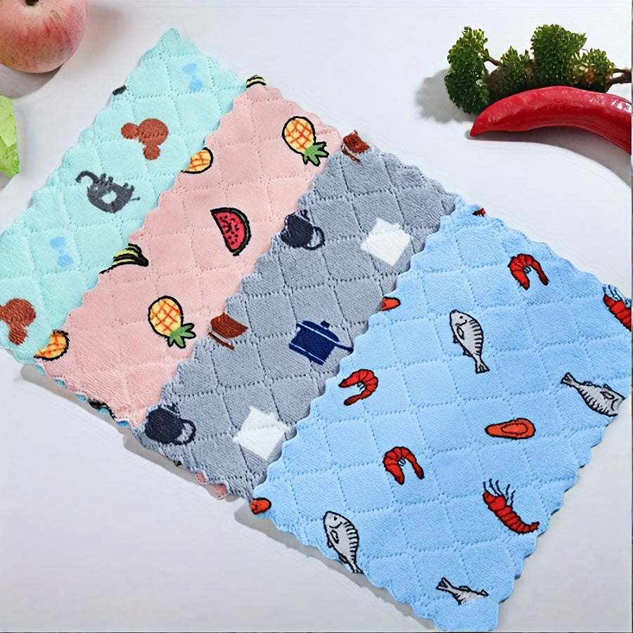 Super Absorbent Thickened Microfiber Dishcloths - Non-Shedding & Oil-Resistant Kitchen Towels, Household Chores, Highquality Textiles, Cleaning Cloths, Home Cooks, Dish Drying, Reusable Towels, Busy Households, Kitchen gifts