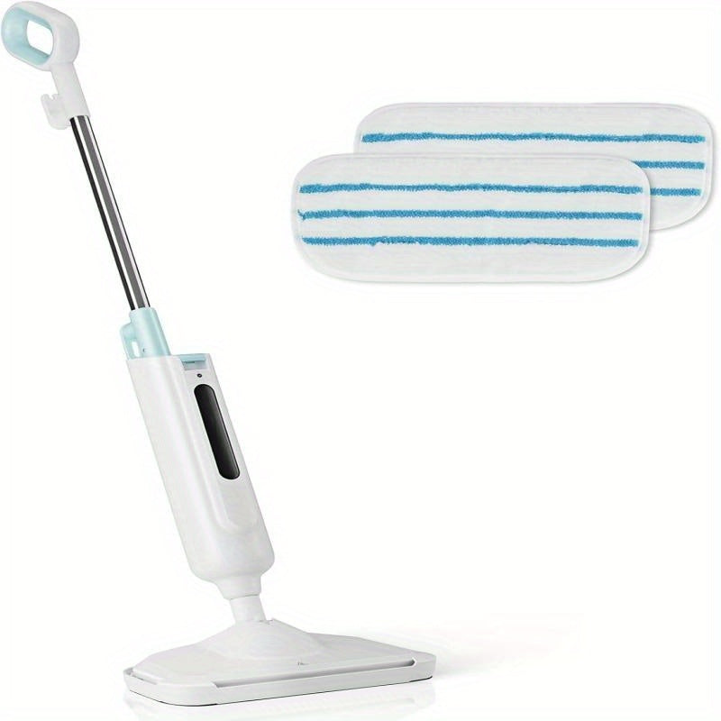 Floor Cleaning Steam Mop, Lightweight Floor Steam Cleaner for Hardwood\u002FTile\u002FLaminate Carpet, 2 Washable Pads, Blue\u002FGray