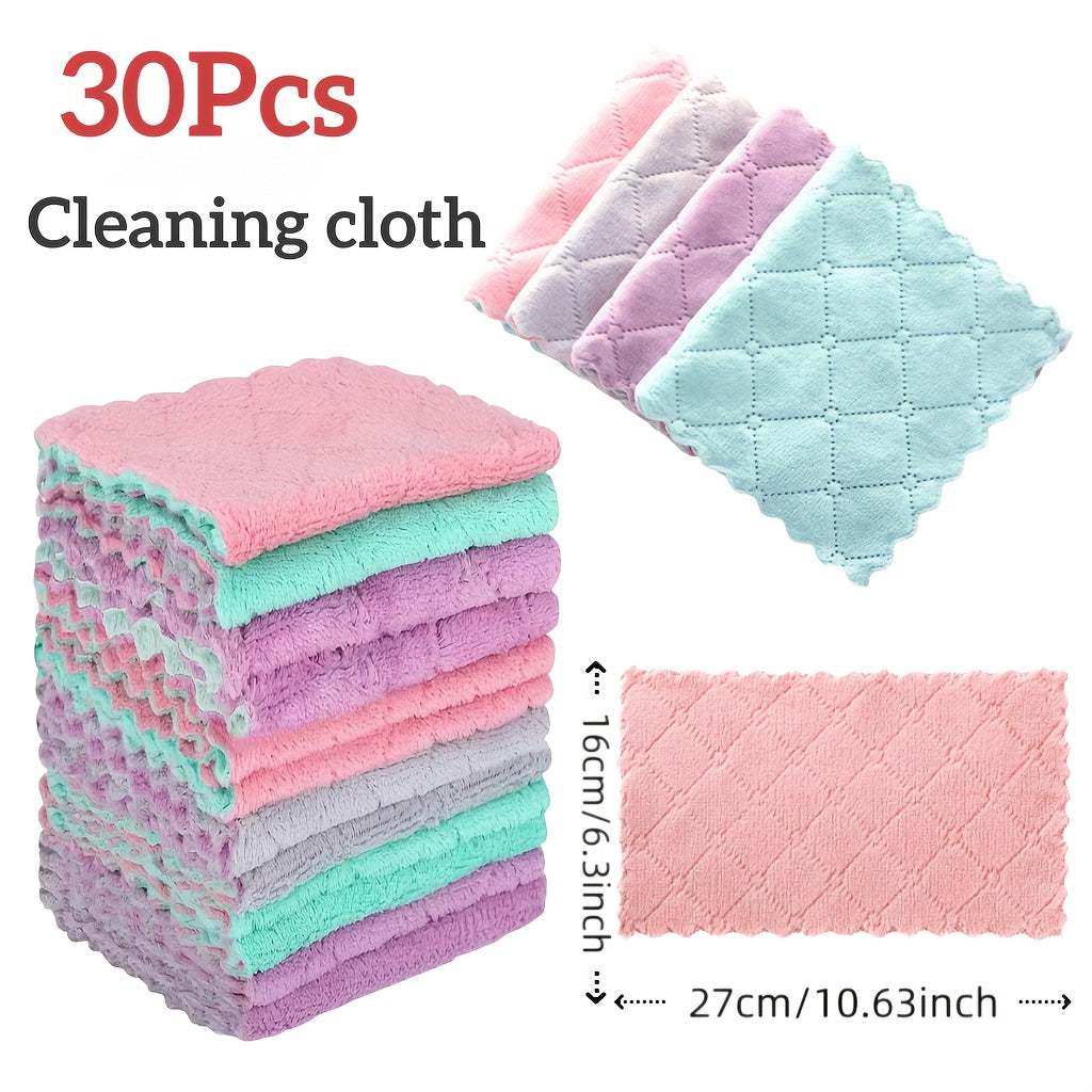 Super Absorbent Thickened Microfiber Dishcloths - Non-Shedding & Oil-Resistant Kitchen Towels, Household Chores, Highquality Textiles, Cleaning Cloths, Home Cooks, Dish Drying, Reusable Towels, Busy Households, Kitchen gifts