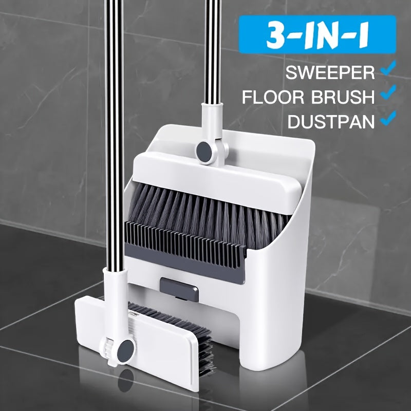 3-In-1 Foldable Broom Mop Broom Combination Set, for home Cleaning Tool Set, Efficient Cleaning, Flexible Design, Fast Dust Removal, a Good Helper 2025 for Home And Office Cleaning
